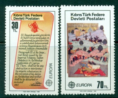 Cyprus-Turkish-1982-Europa-MUH-Lot16478