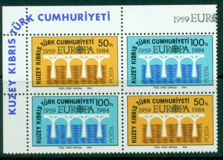 Cyprus-Turkish-1984-Europa-Block-4-MUH-Lot16498