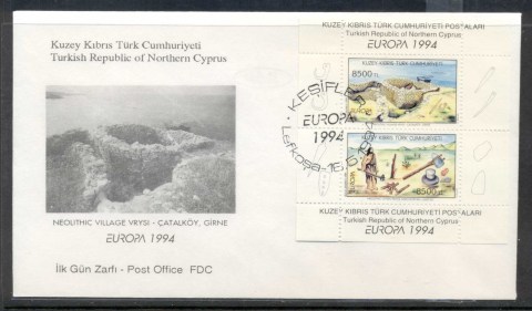 Cyprus-Turkish-1994-Europa-Scientific-Discoveries-MS-FDC