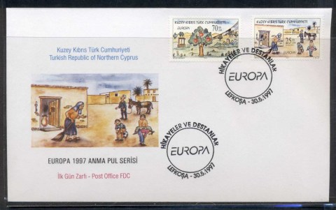 Cyprus-Turkish-1997-Europa-Myths-legends-FDC