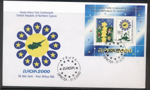 Cyprus-Turkish-2000-Europa-Field-of-Stars-FDC