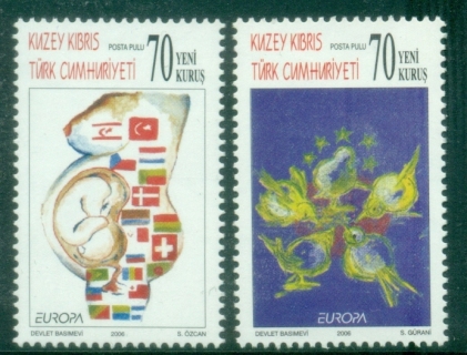 Cyprus-Turkish-2006-EUROPA-Stamps-Integration-through-the-Eyes-of-Young-People-MUH