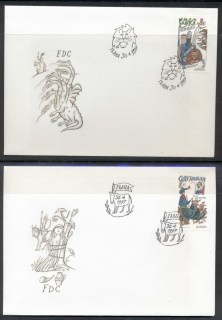 Czech-Republic-1997-Europa-Myths-legends-2x-FDC