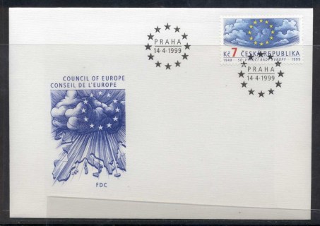 Czech-Republic-1999-Council-of-Europe-FDC