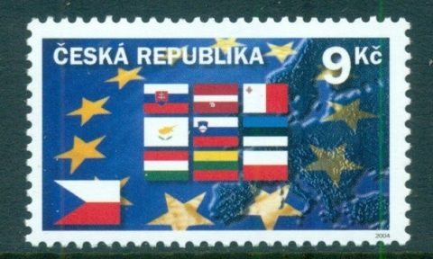 Czech-Republic-2004-Admission-to-European-Union-flags-MUH