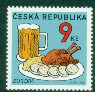 Czech-Republic-2005-EUROPA-Stamps-Gastronomy-MUH