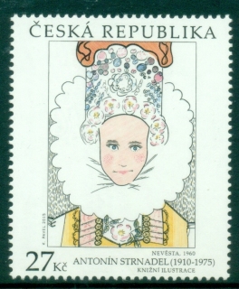 Czech-Republic-2015-Works-of-Art-on-Stamps-The-Bride-by-Antonin-Strnadel-MUH