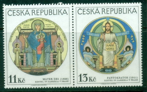 Czech-Republic-1999-Christian-Paintings-in-the-School-of-Beuron-Style-MUH