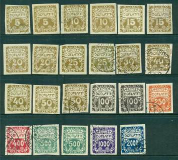 Czechoslovakia-1918-20-Postage-Due-Asst-MLH-FU-lot41038