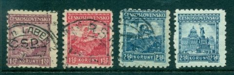 Czechoslovakia-1926-Karlstein-Castle-FU-MLH-lot41045