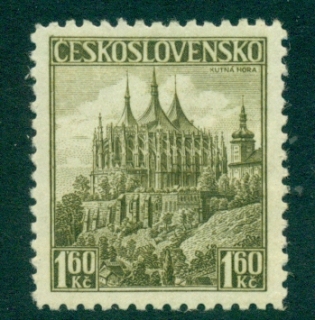 Czechoslovakia-1937-St-Barbaras-Church-MLH-lot38032