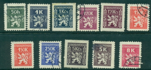 Czechoslovakia-1945-47-Officials-Asst-FU-MLH-lot41103