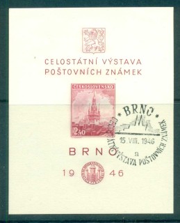 Czechoslovakia-1946-Old-Town-Hall-MS-CTO-lot70522