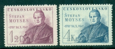 Czechoslovakia-1947-Stefan-Moyses-MUH-lot38094