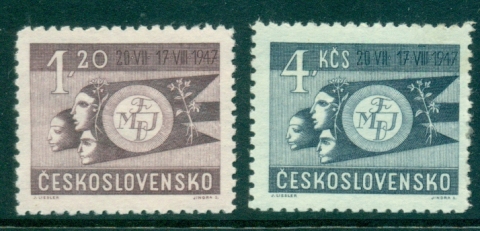 Czechoslovakia-1947-World-Youth-Festival-MUH-lot38092