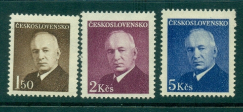 Czechoslovakia-1948-Benes-MLH-lot41111