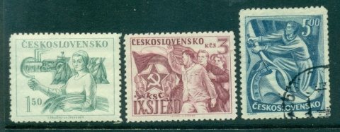 Czechoslovakia-1949-Communist-party-MLH-FU-lot41146