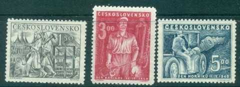 Czechoslovakia-1949-Mining-Industry-MUH-lot38131