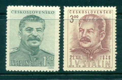 Czechoslovakia-1949-Stalins-Birthday-MUH-lot38133