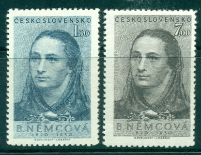 Czechoslovakia-1950-Bozena-Nemcova-MUH-lot38138