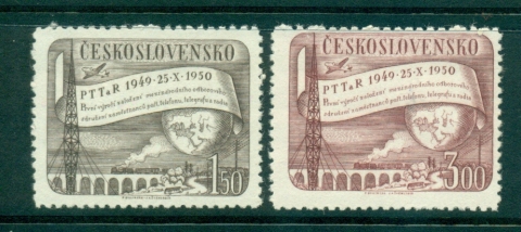 Czechoslovakia-1950-League-of-PTT-Employees-MUH-lot38145