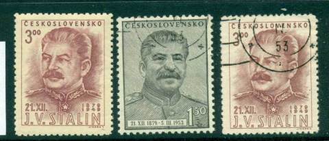 Czechoslovakia-1950-Stalin-MLH-FU-lot41145