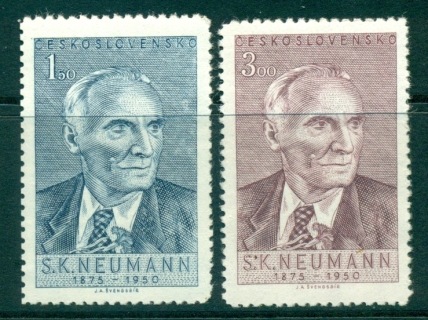 Czechoslovakia-1950-Stanislav-Neumann-MUH-lot38136