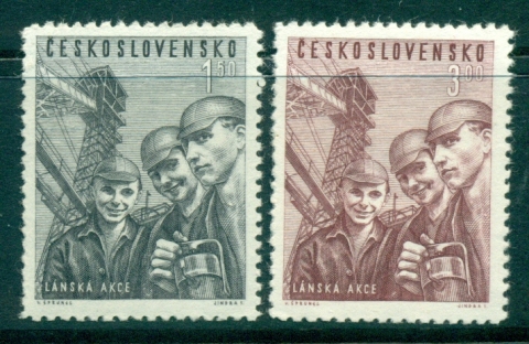 Czechoslovakia-1951-Apprentice-Miners-MUH-lot38152