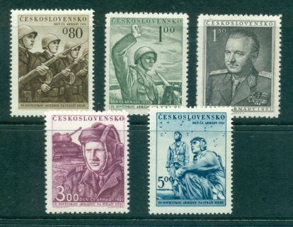 Czechoslovakia-1951-Army-day-MUH-lot38163