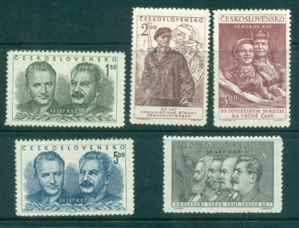 Czechoslovakia-1951-Communist-party-MUH-lot38156