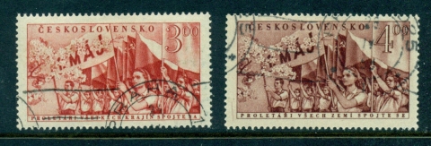 Czechoslovakia-1952-Labor-day-CTO-lot41190