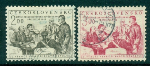 Czechoslovakia-1952-Russian-Revolution-FU-lot41201