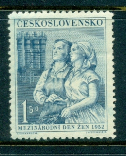 Czechoslovakia-1952-Womens-day-MLH-lot41186