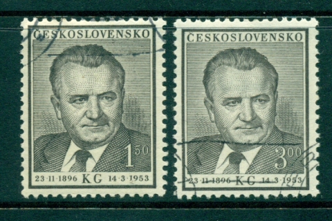 Czechoslovakia-1953-Clement-Gottwald-CTO-lot41211