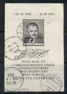 Czechoslovakia-1953-Gottwald-in-Memoriam-MS-FU