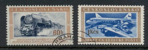 Czechoslovakia-1953-Mail-Transport-FU