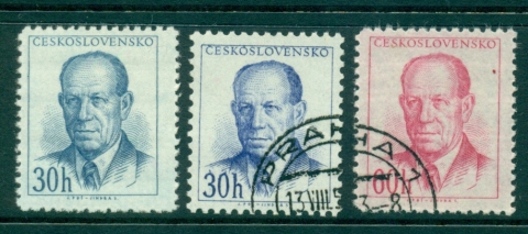 Czechoslovakia-1953-Pres-Antonin-Zapotoky-MLH-FU-lot38214