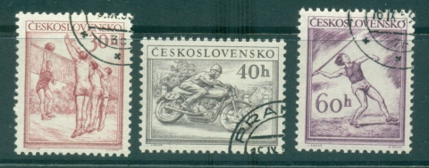 Czechoslovakia-1953-Sports-CTO-lot38218