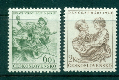 Czechoslovakia-1954-Army-Day-MUH-lot38236