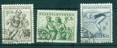 Czechoslovakia-1954-Sports-CTO-lot38231