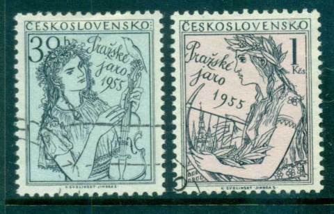 Czechoslovakia-1955-Prague-Music-Festival-FU-lot70024