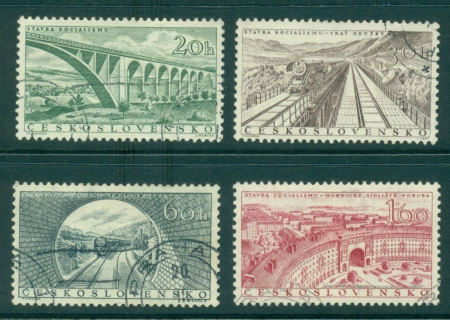 Czechoslovakia-1955-Public-Works-CTO-lot41249