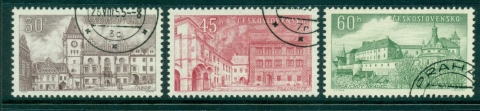 Czechoslovakia-1955-Southern-Bohemia-Architecture-CTO-lot38255