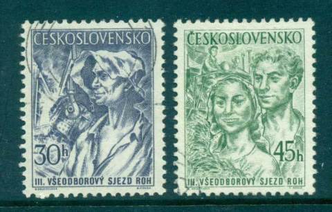 Czechoslovakia-1955-Trade-Union-Movement-FU-lot70025