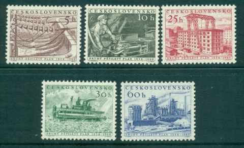 Czechoslovakia-1956-5-Year-Plan-MUH-lot38265