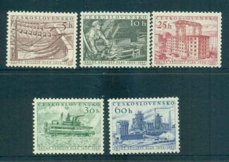 Czechoslovakia-1956-Five-year-Plan-78-MLH-lot51912