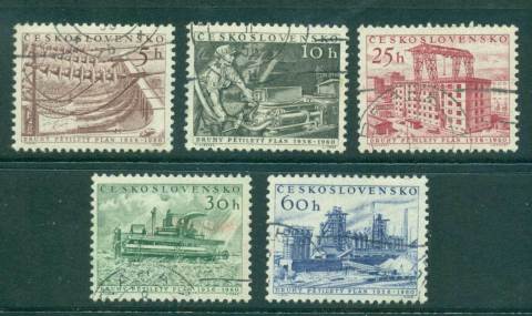 Czechoslovakia-1956-Industry-CTO-lot41250