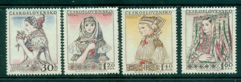 Czechoslovakia-1956-Regional-Costumes-MUH-lot38272