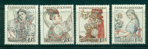 Czechoslovakia-1957-Costumes-MUH-lot38293