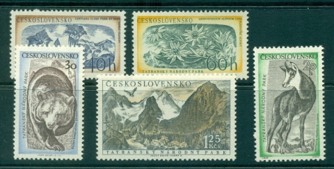 Czechoslovakia-1957-Tatra-Mountains-National-park-MUH-lot38286